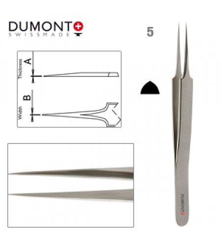 Dumont Tweezers, Carbon Steel, Form ...