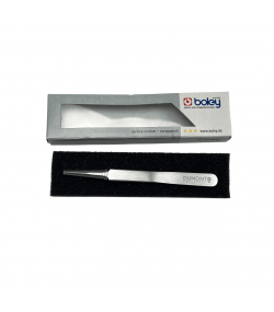 Dumont Tweezers, Carbon Steel, Form 5, Very Fine Points, 110 mm