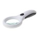 Четец с Лупа, 4x Увеличение, 8 LED + UV Светлина, Объектив 60 мм, Бял, Ref. 09064