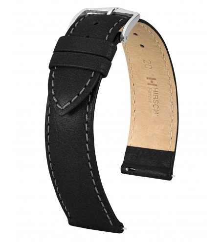 Hirsch Forest Black Leather Watch S ...
