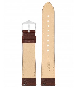 Hirsch Forest Watch Strap, Brown, Quick Release, 22 mm Lug, 20 mm Buckle, Length 120/80 mm, Size L, Ref. 17920210-2-22