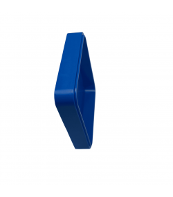 Bergeon 2379 Blue Plastic Square Supplies Tray, 70 x 70 x 13 mm
