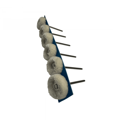 Polirapid Round Cotton Polishing Brushes, 21 mm, 6 Pack