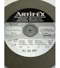 Шлифовъчно колело Artifex SC 80 MP, силиконов карбид, 150 x 20 x 25 мм