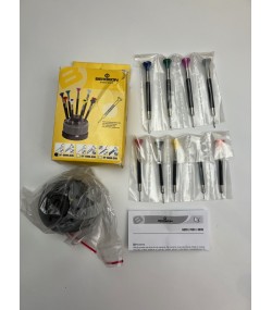 Bergeon 6899-S09 Ergonomic Screwdriver Set with Rotating Base