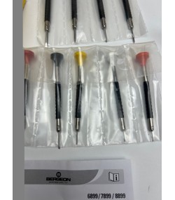 Bergeon 6899-S09 Ergonomic Screwdriver Set with Rotating Base