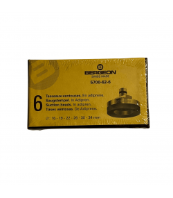 Комплект всмукателни глави Bergeon 5700-62-6, мек адипрен, 6 части, Ref. 5700-62-6