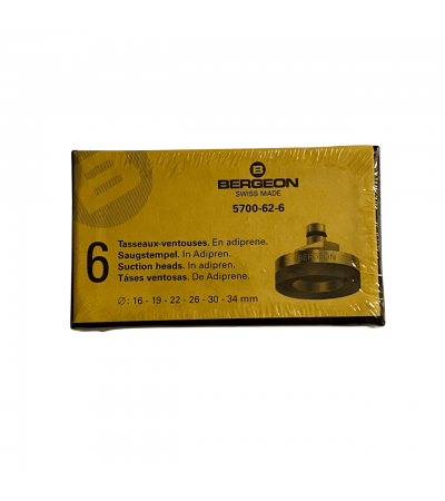 Bergeon Soft Adiprene Suction Heads Set for 5700 Tool - 6 Pieces