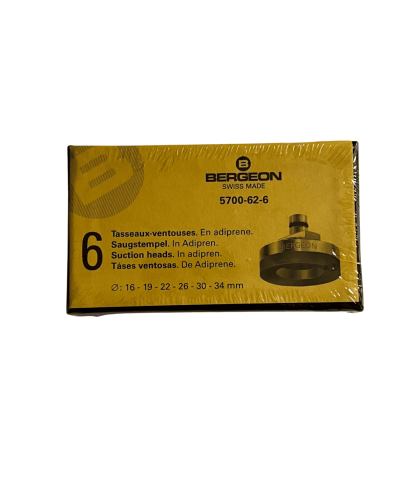 Bergeon Soft Adiprene Suction Heads Set for 5700 Tool - 6 Pieces