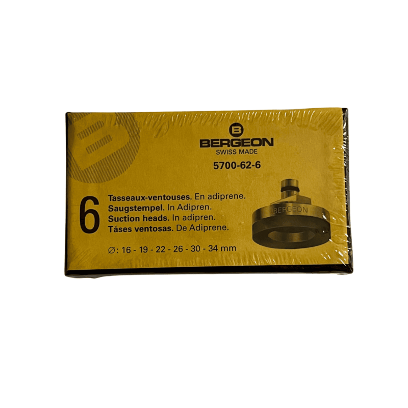 Комплект всмукателни глави Bergeon 5700-62-6, мек адипрен, 6 части, Ref. 5700-62-6 Комплект всмукателни глави Bergeon 5700-62-6, мек адипрен, 6 части, Ref. 5700-62-6