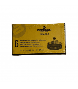 Комплект всмукателни глави Bergeon 5700-62-6, мек адипрен, 6 части, Ref. 5700-62-6