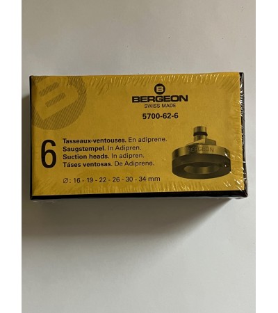 Bergeon Soft Adiprene Suction Heads Set for 5700 Tool - 6 Pieces