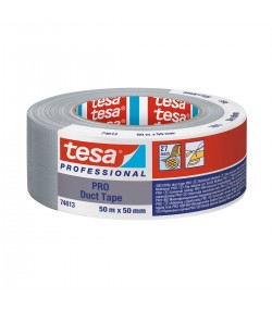 Tesa Pro Duct Tape, Grey, 50 m x 50 mm