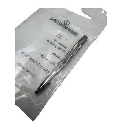 Bergeon 6744-PG Steel Double Pin Holder, Fluted Handle, 6 Pack