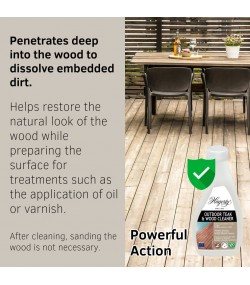 Hagerty Outdoor Teak & Wood Cleaner - 500 ml