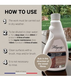 Hagerty Outdoor Teak & Wood Cleaner - 500 ml