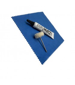 PolyWatch Plastic Crystal Polish Kit with Cloth and Brush