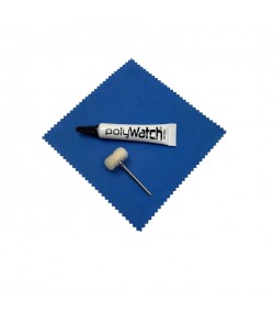PolyWatch Plastic Crystal Polish Kit with Cloth and Brush