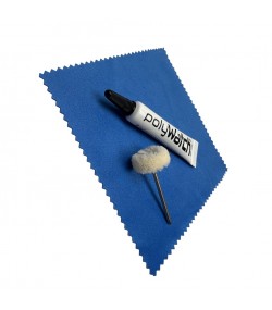 PolyWatch Plastic Crystal Polish Kit with Cloth and Brush