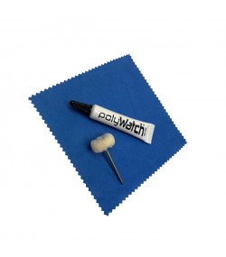 PolyWatch Plastic Crystal Polish Kit with Cloth and Brush