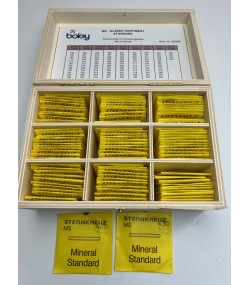 Sternkreuz MS Mineral Watch Glass Assortment - 100 pcs with Wooden Box by Boley