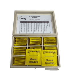 Sternkreuz MS Mineral Watch Glass Assortment - 100 pcs with Wooden Box by Boley