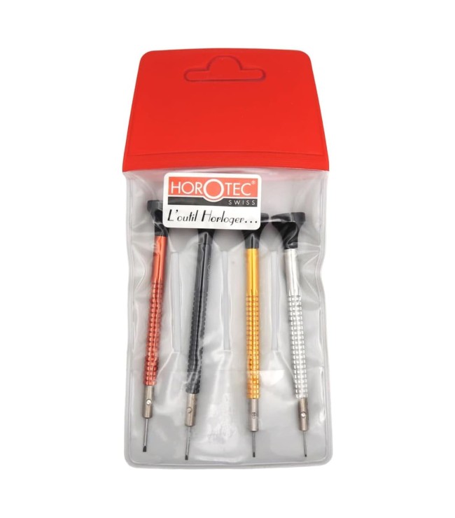 Horotec MSA01.020-F Watchmaker Screwdriver Set - 4 Precision Sizes