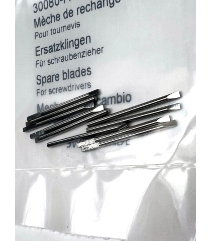 Bergeon 30080-A-10 DI 1.20 Steel Screwdriver Blades - Pack of 10