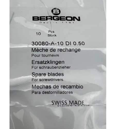 Bergeon 30080-A-10 DI 0.50 mm Steel ...