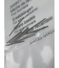 Bergeon 30080-A-10 DI 0.60 mm Steel Screwdriver Blades - Pack of 10