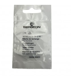 Bergeon 30080-A-10 DI 0.80 mm Steel Screwdriver Blades - Pack of 10