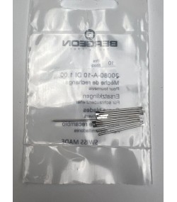 Bergeon 30080-A-10 DI 1.00 mm Steel Screwdriver Blades - Pack of 10