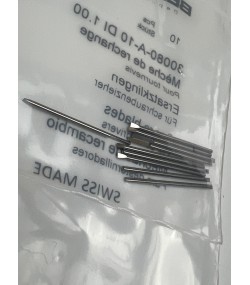 Bergeon 30080-A-10 DI 1.00 mm Steel Screwdriver Blades - Pack of 10