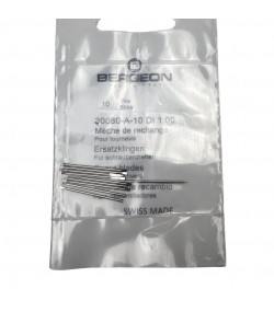 Bergeon 30080-A-10 DI 1.00 mm Steel Screwdriver Blades - Pack of 10