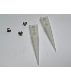 Bergeon 6571-DGR-BR-3 Delrin Tweezer Replacement Tips Pair