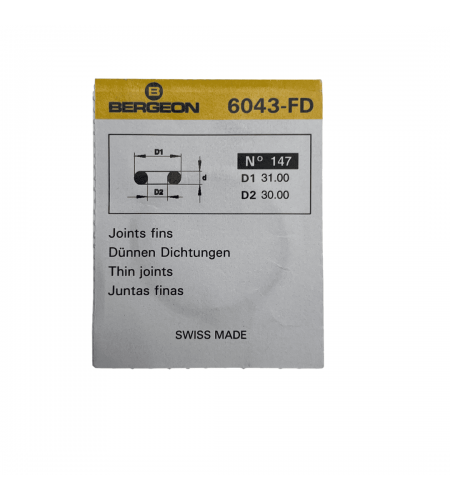 Bergeon No. 147 Rubber O-Ring Gaske ...