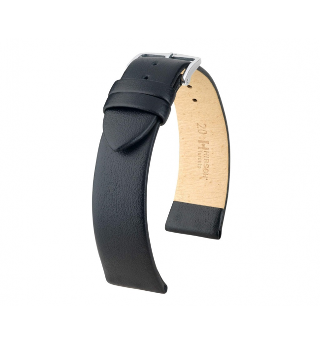 Hirsch Toronto Black Calf Leather Watch Strap 14mm Quick Release