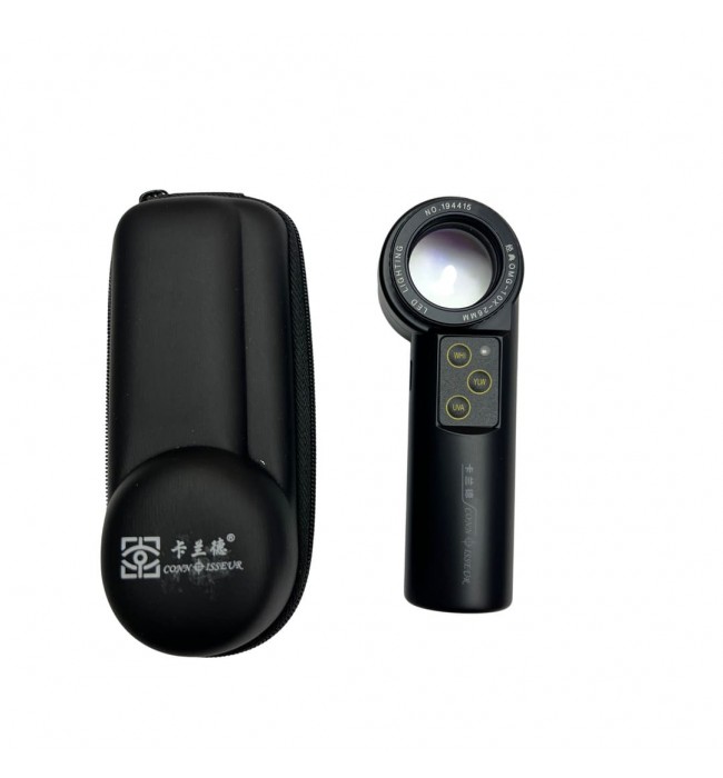 Connoisseur 10x Loupe Magnifier with UV and LED Light - Damaged Box Return