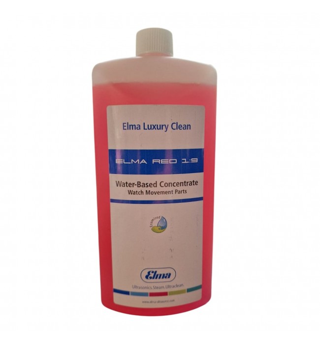 Elma Red 1:9 Ultrasonic Cleaning Concentrate for Watches and Clocks - 1L