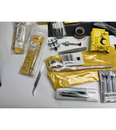 USED, ВРЪЩАНИЯ: Смесен набор от инструменти за часовникари, Bergeon Horotec Boley