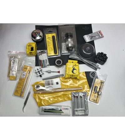 USED, ВРЪЩАНИЯ: Смесен набор от инструменти за часовникари, Bergeon Horotec Boley