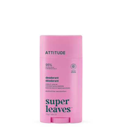 ATTITUDE Super Leaves Deodorant Coconut & Wild Berries 75 g