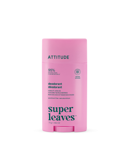 ATTITUDE Super Leaves Deodorant Coconut & Wild Berries 75 g