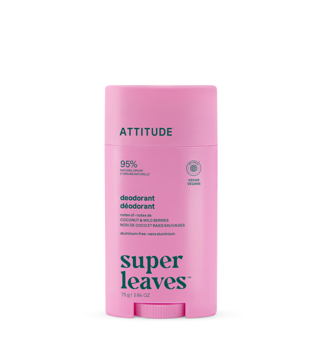 ATTITUDE Super Leaves Deodorant Coconut & Wild Berries 75 g