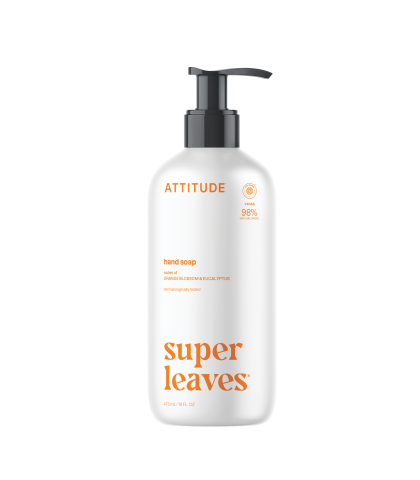 ATTITUDE Super leaves Hand Soap Orange Blossom & Eucalyptus 473 mL