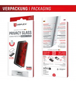 DISPLEX Privacy Screen Protector 10H for iPhone 18 Pro MountMaster