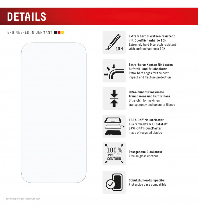 DISPLEX Screen Protector and Case for iPhone 18 Pro / iPhone 17 Pro, MountMaster