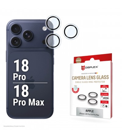 DISPLEX Premium Camera Lens Glass for iPhone 18 Pro / 18 Pro Max 10H DLC