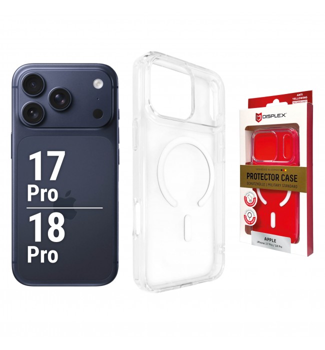 DISPLEX Clear Protective Case for iPhone 18 Pro/17 Pro, MagSafe