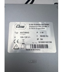 ELMA Antimag Demagnetiser 100–120 V USA Open Box